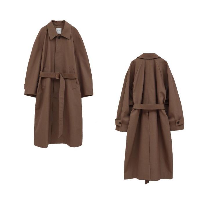 クラネ　ブラウンアウター CLANE（クラネ） 正規商品 バルキーライン サテン コート BULKY LINE