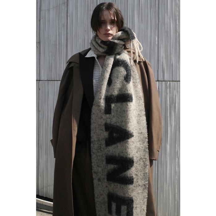 CLANE（クラネ） 正規商品 バルキーライン サテン コート BULKY LINE