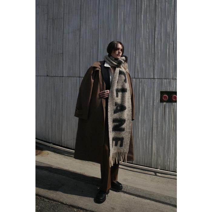 CLANE（クラネ） 正規商品 バルキーライン サテン コート BULKY LINE