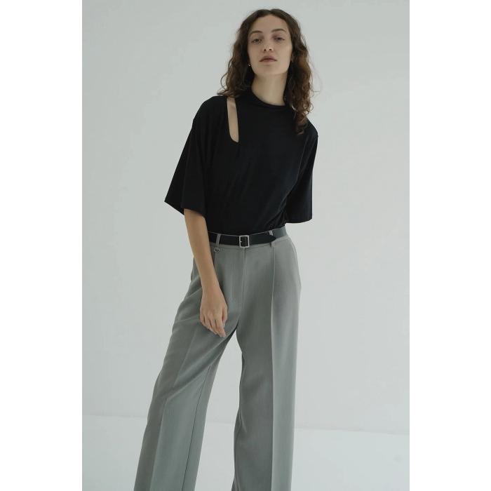 CLANE（クラネ） 正規商品 トップス スラッシュ ネック ハーフスリーブ