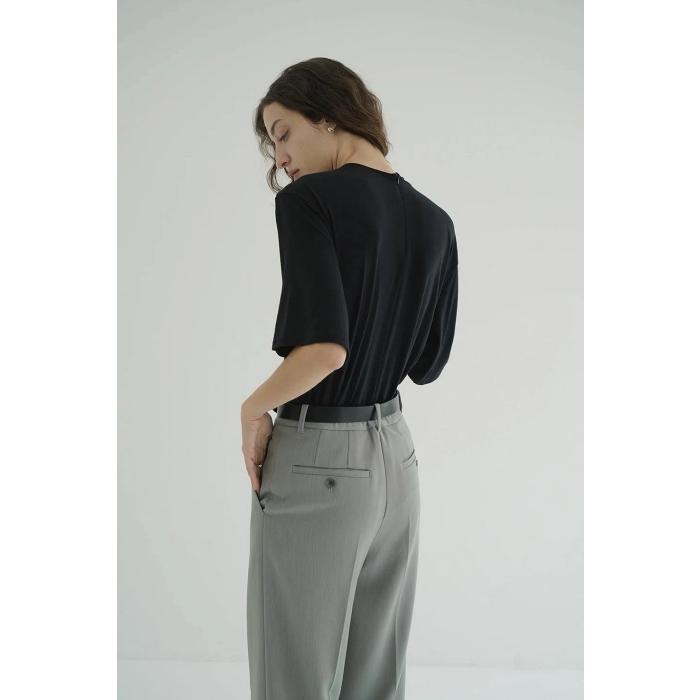 CLANE（クラネ） 正規商品 トップス スラッシュ ネック ハーフスリーブ
