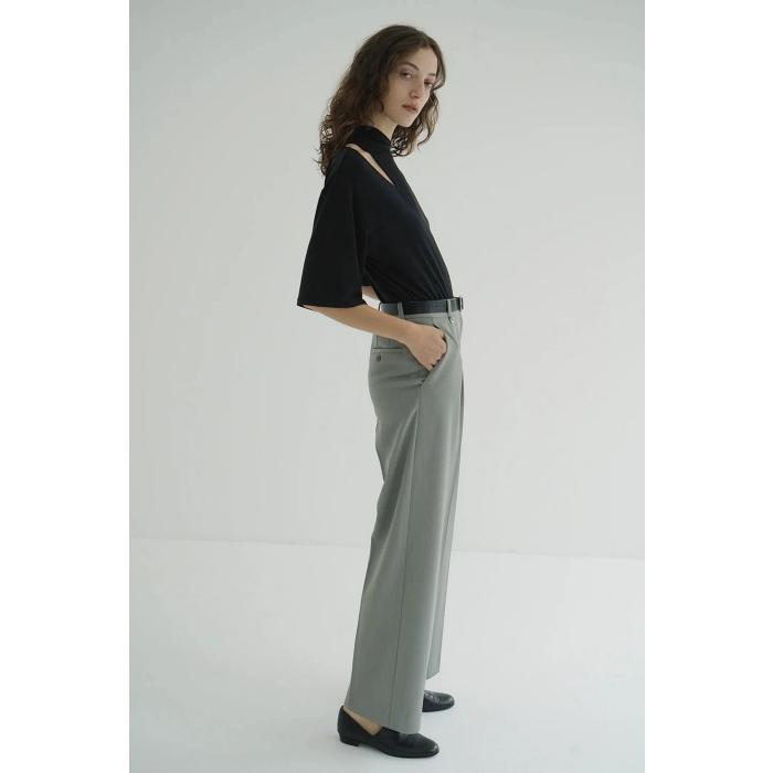 CLANE（クラネ） 正規商品 トップス スラッシュ ネック ハーフスリーブ