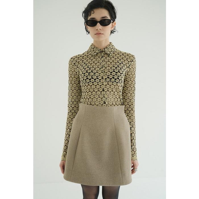 CLANE 正規商品 トップス シャツ クラネ 3D フラワー レース