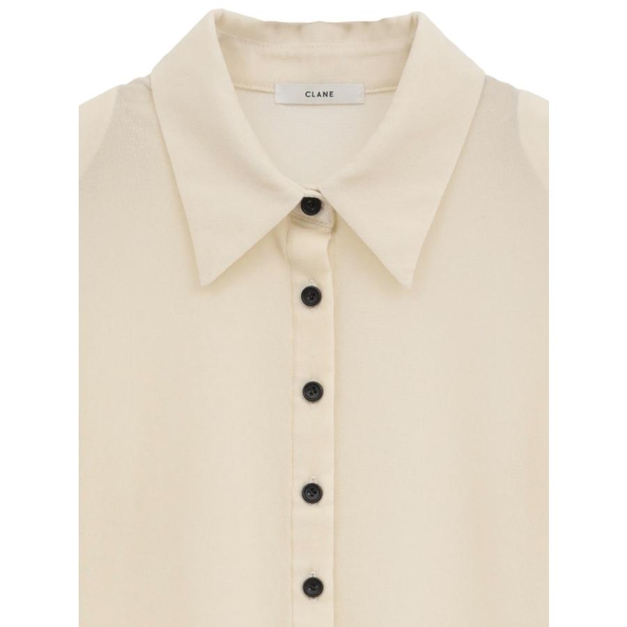 CLANE（クラネ） 正規商品 トップス チュールフロッキー シャツ TULLE