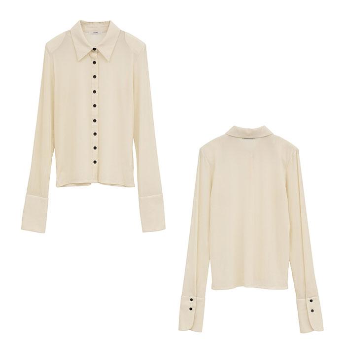 CLANE（クラネ） 正規商品 トップス チュールフロッキー シャツ TULLE 