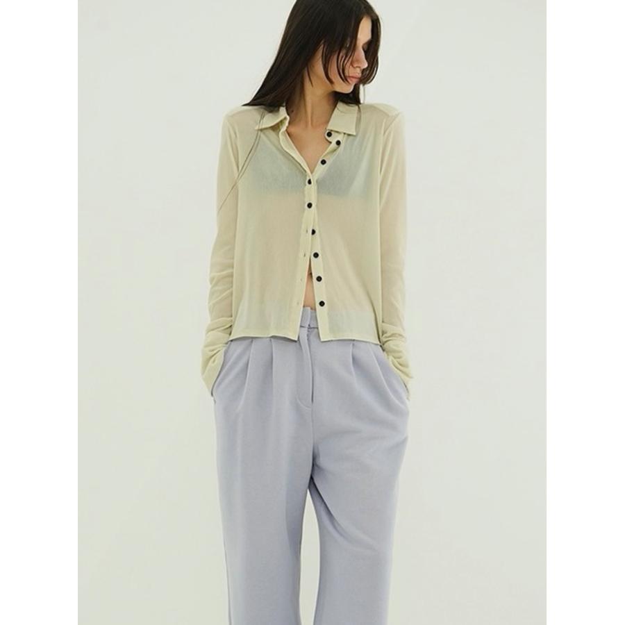 CLANE（クラネ） 正規商品 トップス チュールフロッキー シャツ TULLE