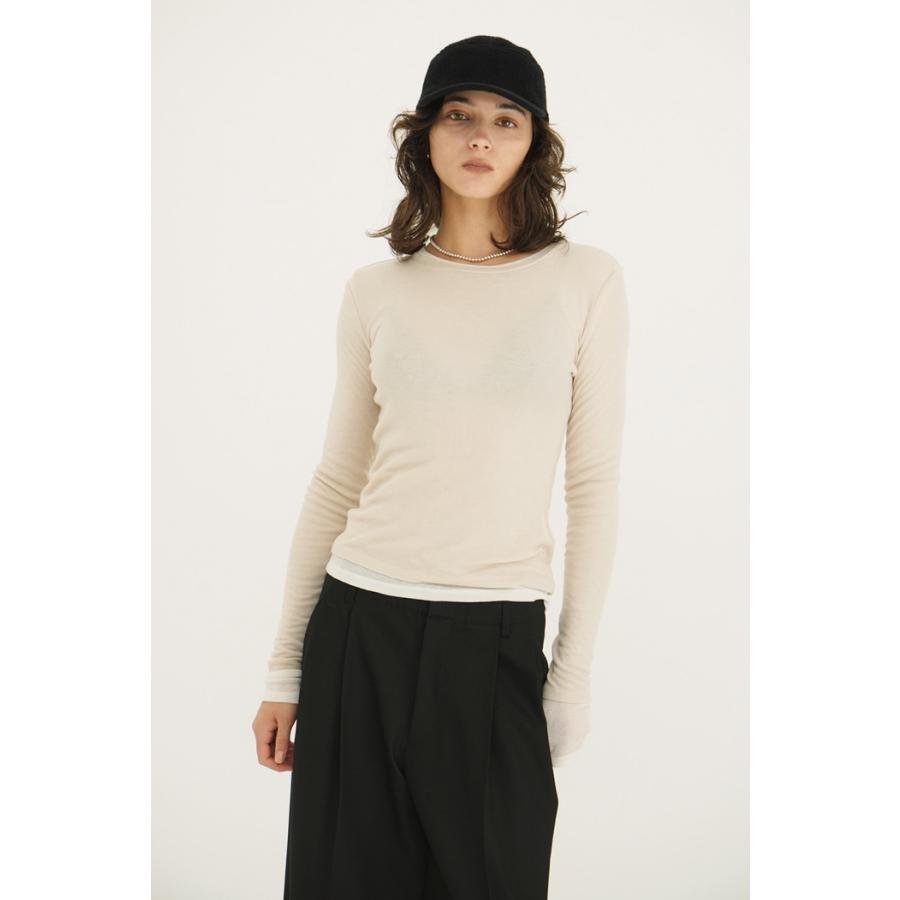 CLANE（クラネ） 正規商品 シアー レイヤード カット トップス SHEER
