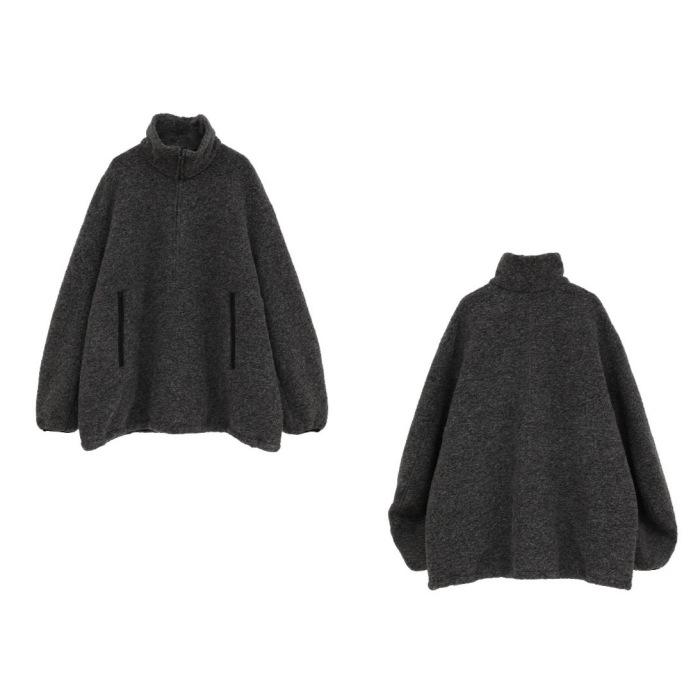 あす！【新品未使用】clane sliver half zip tops CLANE - ハーフジップトップス - SLIVER HALF ZIP TOPS (IVORY