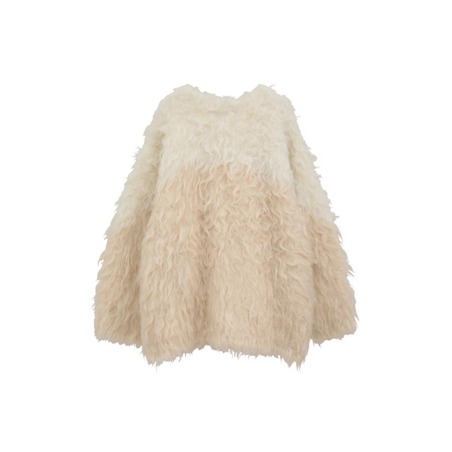 CLANE クラネ バイカラー シャギー ニット カーディガン 30800円 CLANE/クラネ】BI COLOR SHAGGY KNIT CARDIGAN/バイカラーシャギー