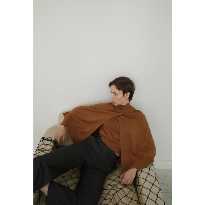 CLANE 2WAY CAPE KNIT TOPS / PANTS セット CLANE（クラネ） 正規商品 トップス ニット セット ケープ セット
