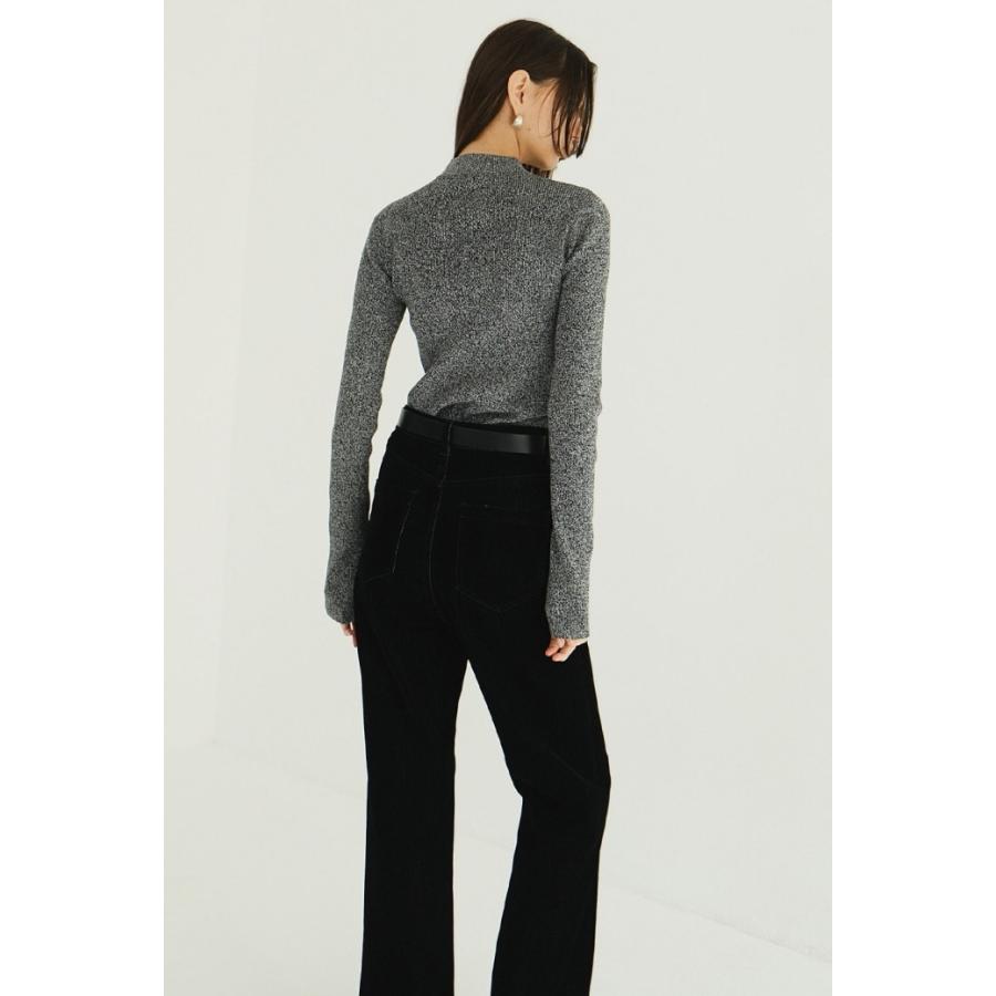CLANE【美品】ハイネックリブニット　ブラック　クラネ CLANE - ハイネックリブニット ｜ H/N RIB KNIT TOPS (MIX) | ADDICT