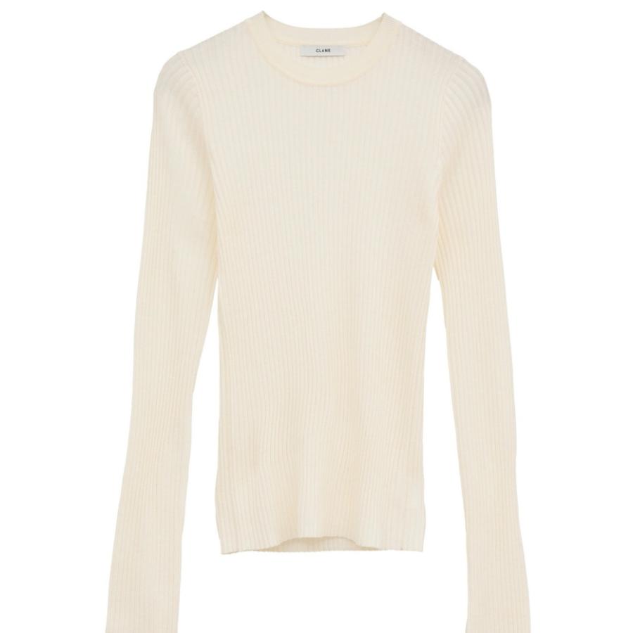 CLANE（クラネ） 正規商品 トップス シアー リブニット トップス SHEER