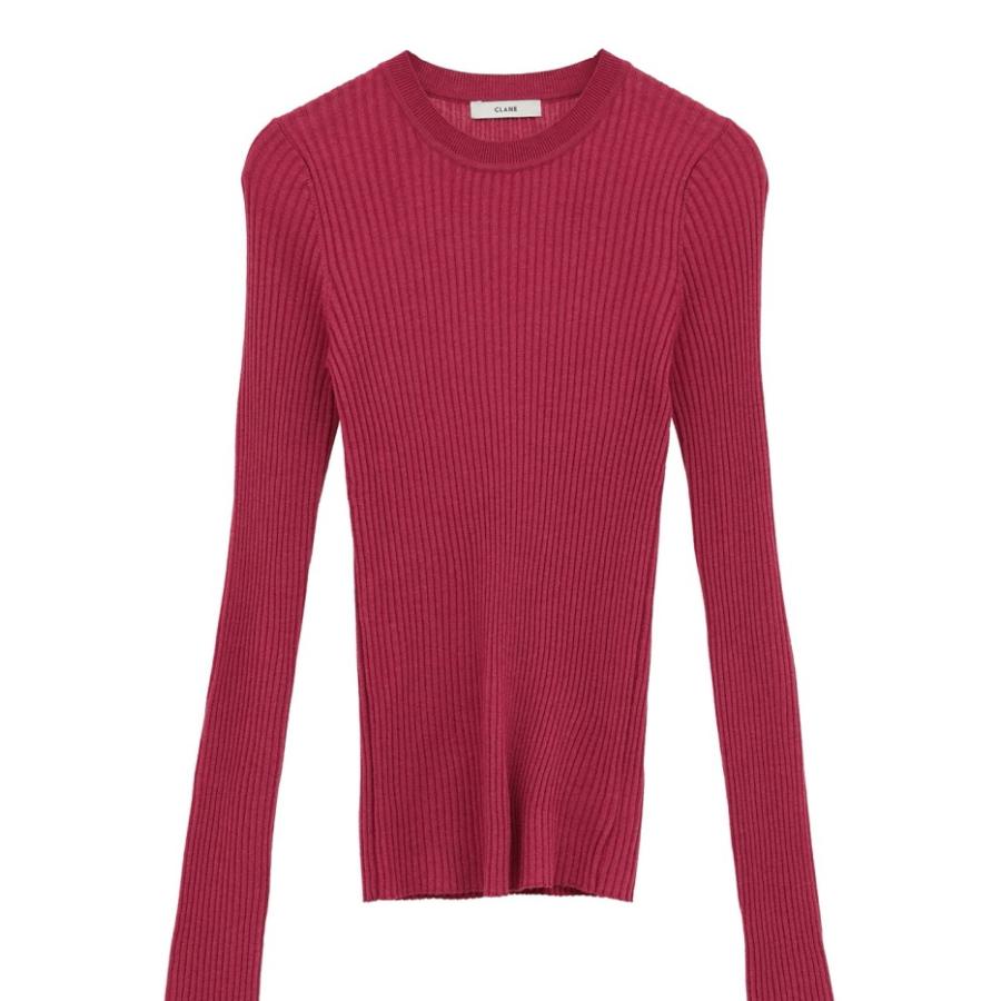CLANE（クラネ） 正規商品 トップス シアー リブニット トップス SHEER