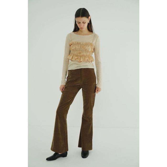 CLANE（クラネ） 正規商品 ボトムス ベルベット ベルボトム VELVET