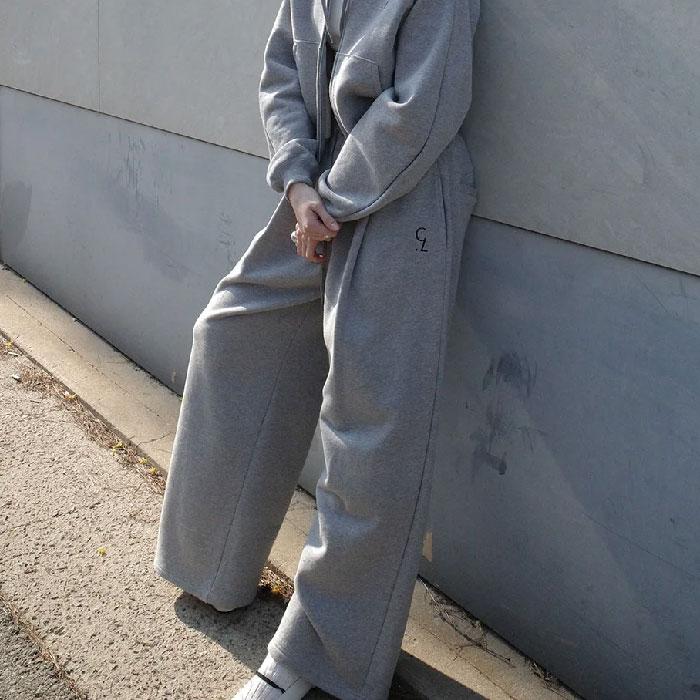 【タグ付き新品】CLANE 新作パンツ CLANE 正規商品 ボトムス クラネ ロゴ スウェット タック ワイド