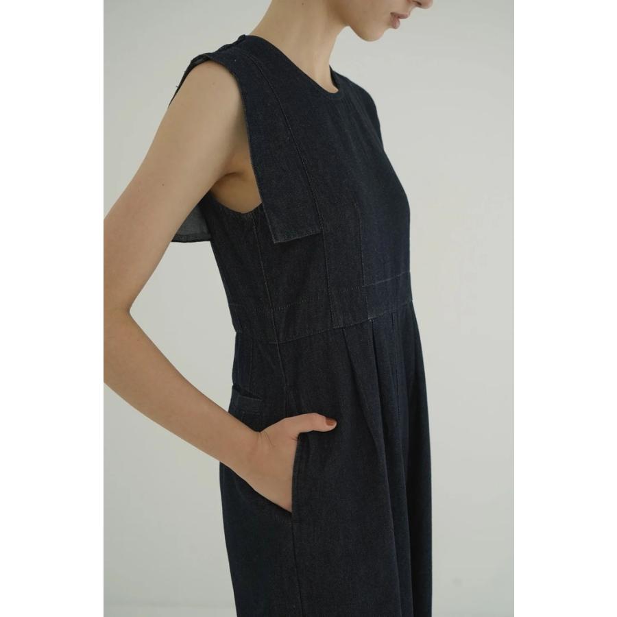 CLANE（クラネ） 正規商品 スクエア スリーブ デニム オールインワン