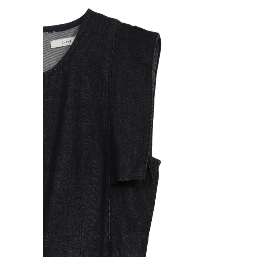 CLANE（クラネ） 正規商品 スクエア スリーブ デニム オールインワン