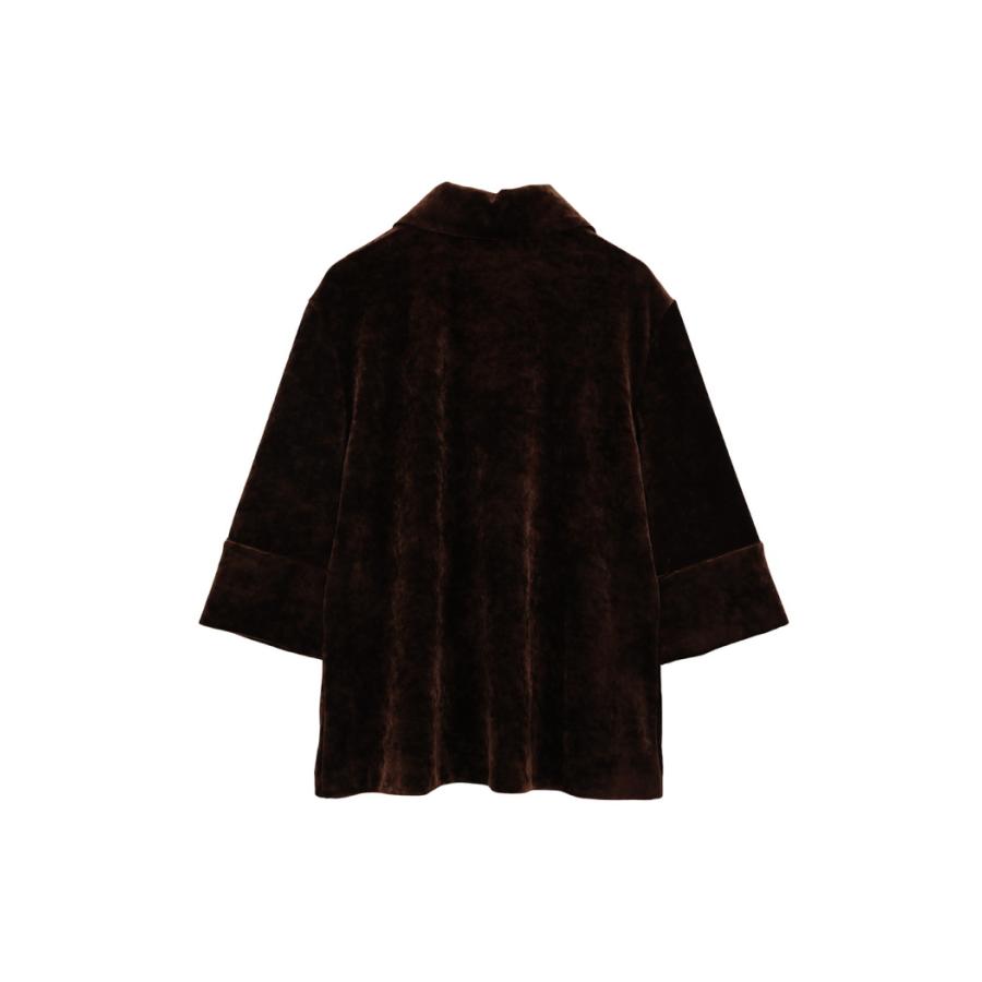 CLANE（クラネ） 正規商品 クラッシュ ベロア ポロトップス CRUSHED