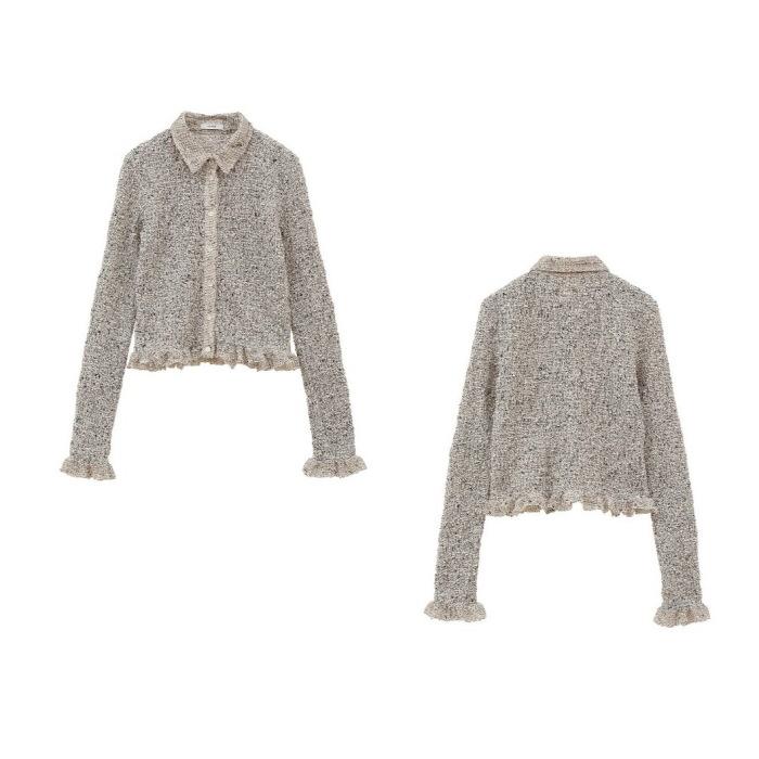 CLANE（クラネ） 正規商品 シャツ トップス ミックス メッシュ