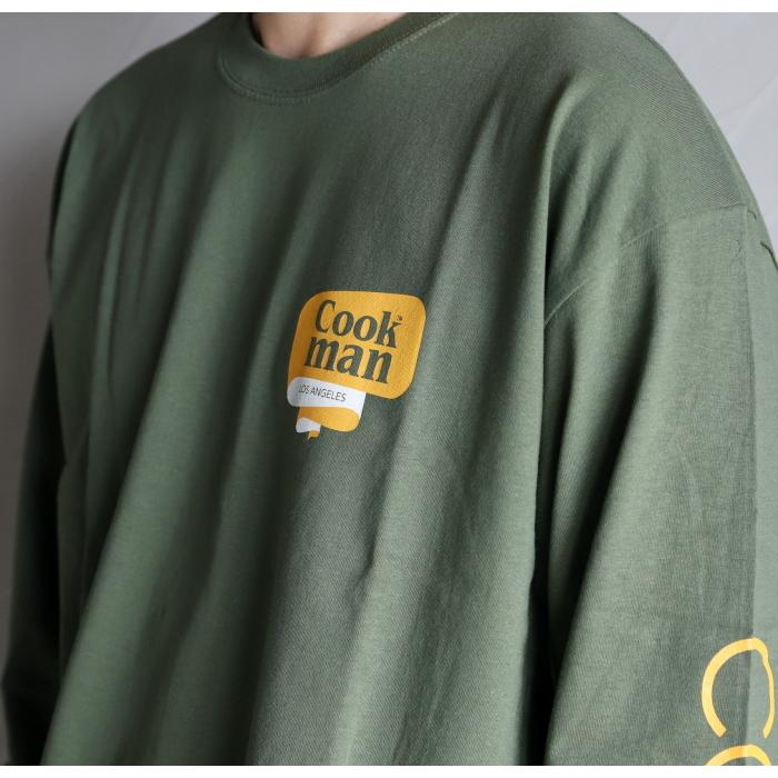 COOKMAN L/S Tシャツ クックマン ロングスリーブTシャツ Tape Logo L/S t-shirt Tape Logo カーキ Khaki 2021春夏新作｜charger｜12