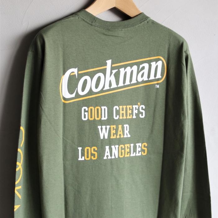 COOKMAN L/S Tシャツ クックマン ロングスリーブTシャツ Tape Logo L/S t-shirt Tape Logo カーキ Khaki 2021春夏新作｜charger｜10