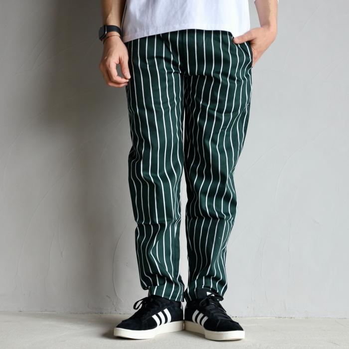 再入荷 COOKMAN シェフパンツ ユニセックス クックマン シェフパンツ Chef Pants ストライプ ダークグリーン Stripe Dark Green 2021春夏新作｜charger｜02