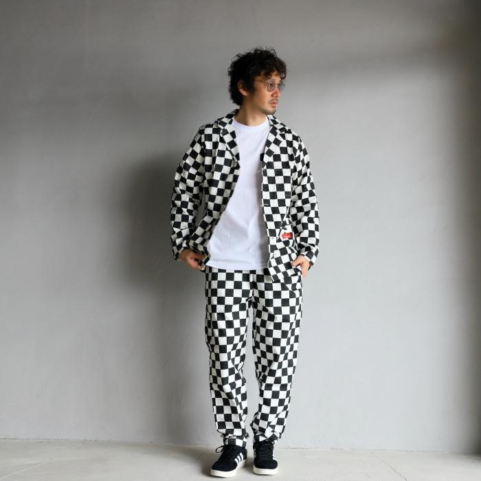 COOKMAN ジャケット クックマン ラボジャケット チェッカー Lab.Jacket Checker ブラック Black 2021春夏新作｜charger｜06