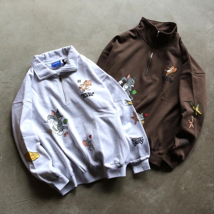 トップス TOM シークエンズ スウェット ユニセックス トムとジェリー プル