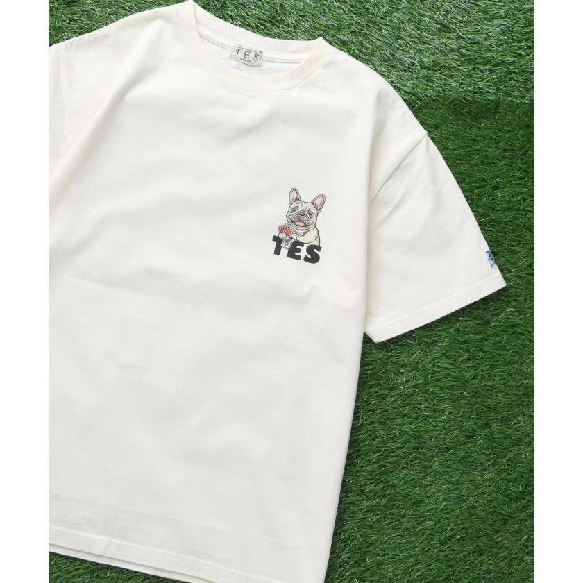 テス トップス ユニセックス TES フレブル ジョーカー 半袖 Tシャツ JOKER TEE アイボリー/ミックスグレー IVORY/MIX GRAY 2色展開 2026春夏新作 | The Endless Summer | 04