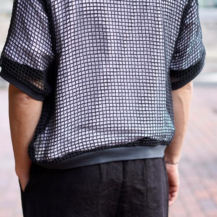 ジョンメイソンスミス トップス JOHN MASON SMITH スクエア メッシュ スキッパー ポロ SQUARE MESH SKIPPER POLO レッド/チャコール 2色展開 2026春夏新作 | JOHN MASON SMITH | 12