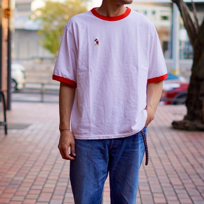 ジョンメイソンスミス トップス JOHN MASON SMITH ミッキー リンガー Tシャツ MICKEY FACE RINGER T-SHIRT ホワイト×レッド/ホワイト×ブラック 2026春夏新作 | JOHN MASON SMITH | 14