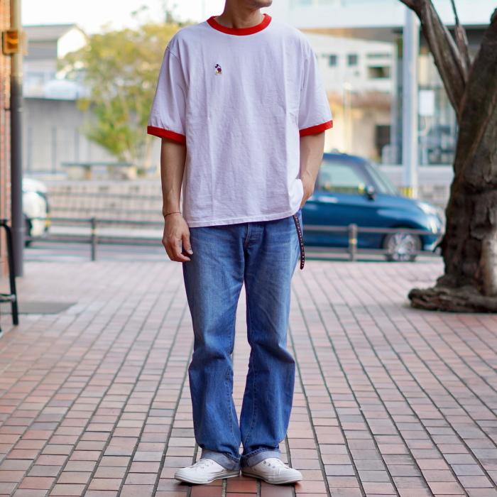 ジョンメイソンスミス トップス JOHN MASON SMITH ミッキー リンガー Tシャツ MICKEY FACE RINGER T-SHIRT ホワイト×レッド/ホワイト×ブラック 2026春夏新作 | JOHN MASON SMITH | 16