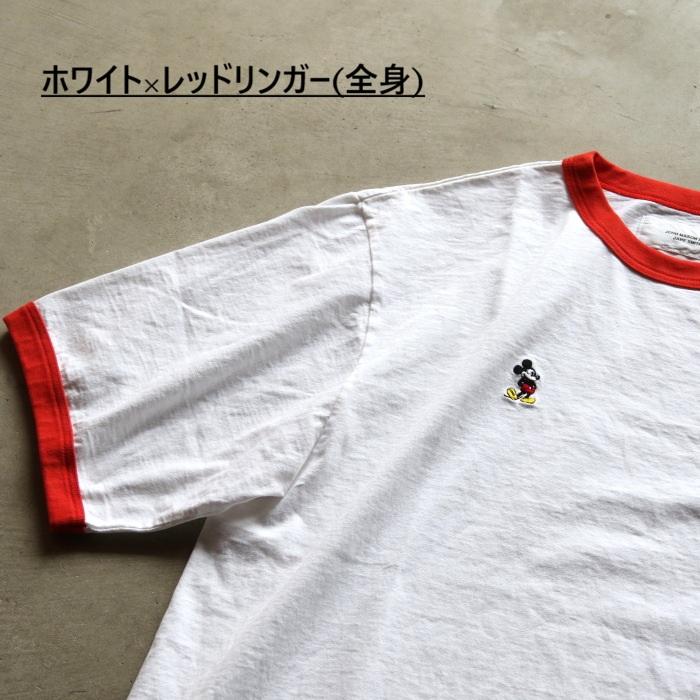 ジョンメイソンスミス トップス JOHN MASON SMITH ミッキー リンガー Tシャツ MICKEY FACE RINGER T-SHIRT ホワイト×レッド/ホワイト×ブラック 2026春夏新作 | JOHN MASON SMITH | 04