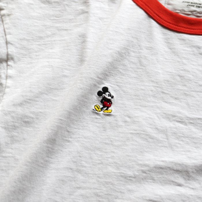 ジョンメイソンスミス トップス JOHN MASON SMITH ミッキー リンガー Tシャツ MICKEY FACE RINGER T-SHIRT ホワイト×レッド/ホワイト×ブラック 2026春夏新作 | JOHN MASON SMITH | 05