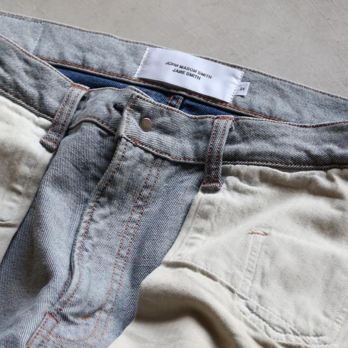 ジョンメイソンスミス デニム JOHN MASON SMITH インサイドアウト5ポケットパンツ 12.5oz DENIM INSIDE OUT 5POCKET PANTS ヴィンテージウォッシュ 2026春夏新作の画像