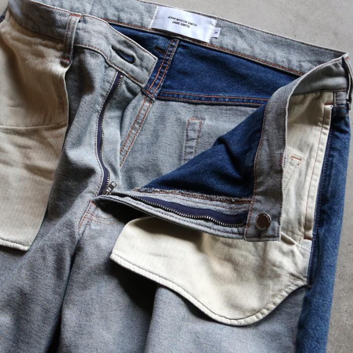 ジョンメイソンスミス デニム JOHN MASON SMITH インサイドアウト5ポケットパンツ 12.5oz DENIM INSIDE OUT 5POCKET PANTS ヴィンテージウォッシュ 2026春夏新作の画像