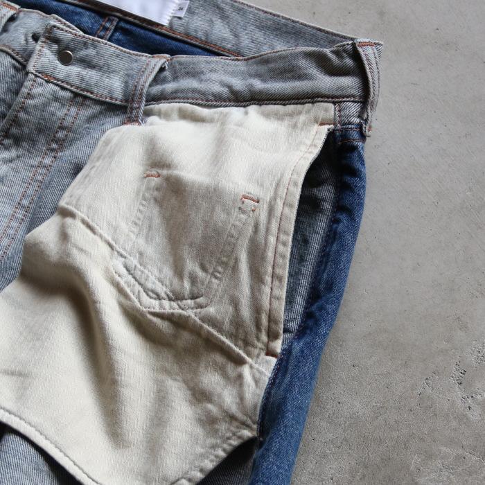 ジョンメイソンスミス デニム JOHN MASON SMITH インサイドアウト5ポケットパンツ 12.5oz DENIM INSIDE OUT 5POCKET PANTS ヴィンテージウォッシュ 2026春夏新作の画像