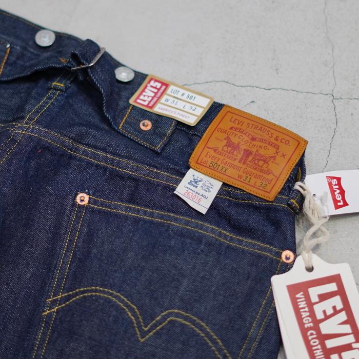 Levi's デニム パンツ 正規商品 リーバイス ワンウォッシュ ビンテージクロージング LEVI'S VINTAGE CLOTHING 1933 501 インディゴ/ライトブルー 2026春夏新作の画像