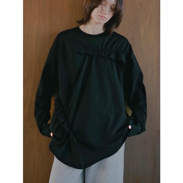 MANOF（マノフ） 正規商品 トップス フリル ロング Tシャツ FRILLED