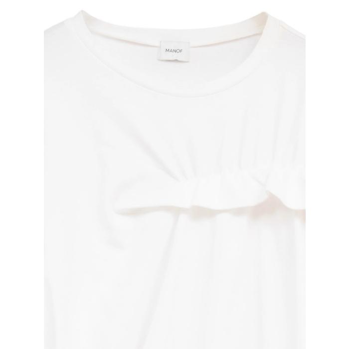MANOF（マノフ） 正規商品 トップス フリル ロング Tシャツ FRILLED