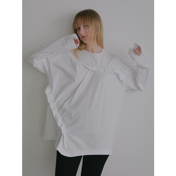 MANOF（マノフ） 正規商品 トップス フリル ロング Tシャツ FRILLED