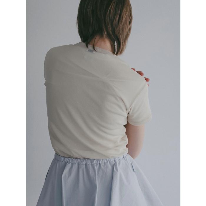 MANOF 正規商品 トップス マノフ ベーシック チュール Tシャツ BASIC TULLE T-SHIRT アイボリー/ピンク/ブラック IVORY/PINK/BLACK 3色展開 2026春夏新作 | MANOF | 14