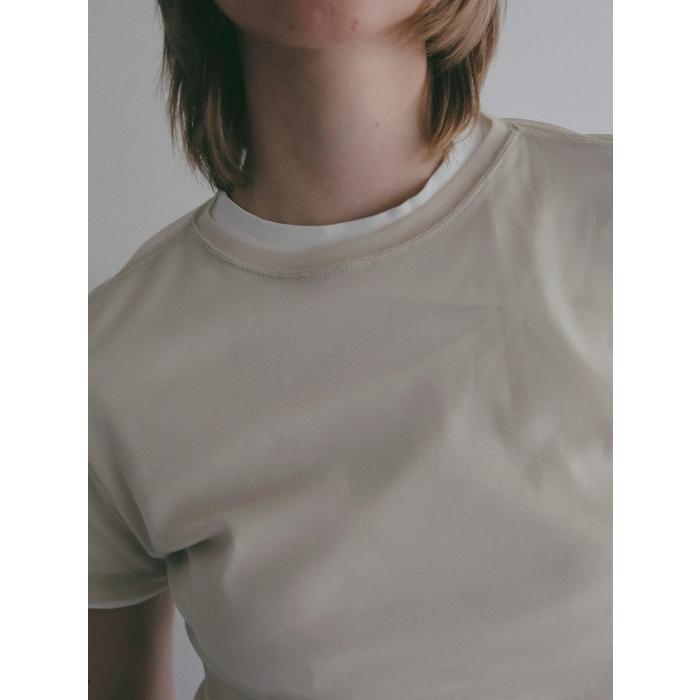 MANOF 正規商品 トップス マノフ ベーシック チュール Tシャツ BASIC TULLE T-SHIRT アイボリー/ピンク/ブラック IVORY/PINK/BLACK 3色展開 2026春夏新作 | MANOF | 15