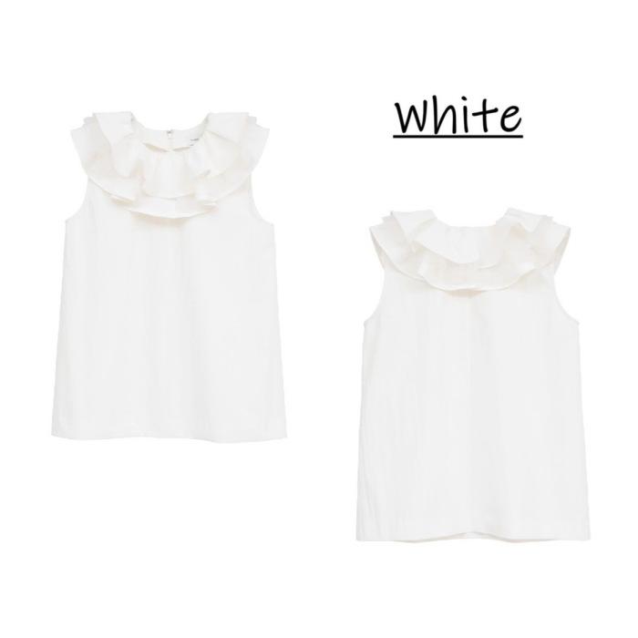 MANOF（マノフ） 正規商品 トップス ラッフルカラー ブラウス RUFFLE 