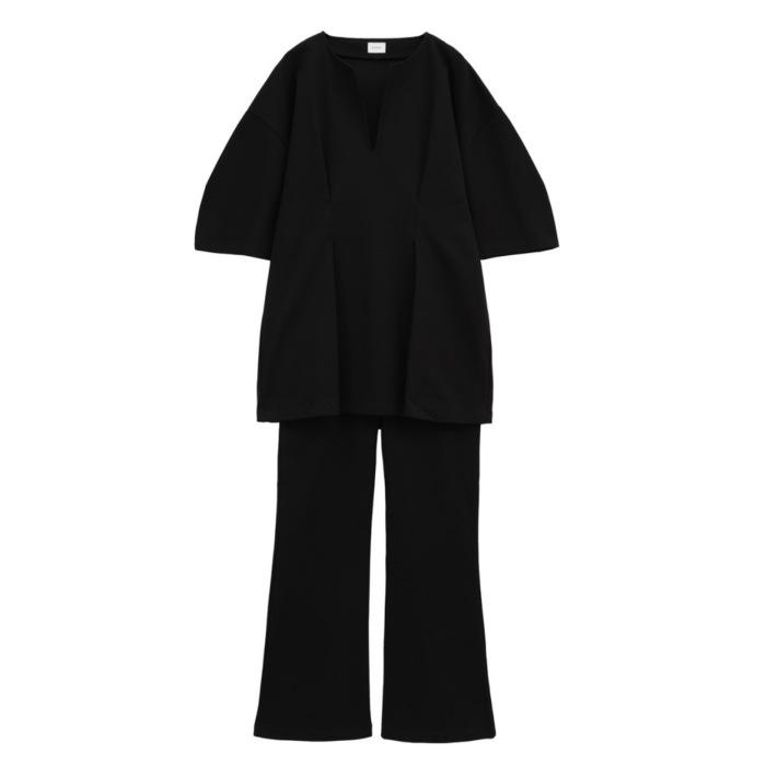 MANOF 正規商品 セットアップ トップス パンツ マノフ ウエスト タック セット アップ  WAIST TUCK SET UP ブラック BLACK 2024春夏新作｜charger｜10