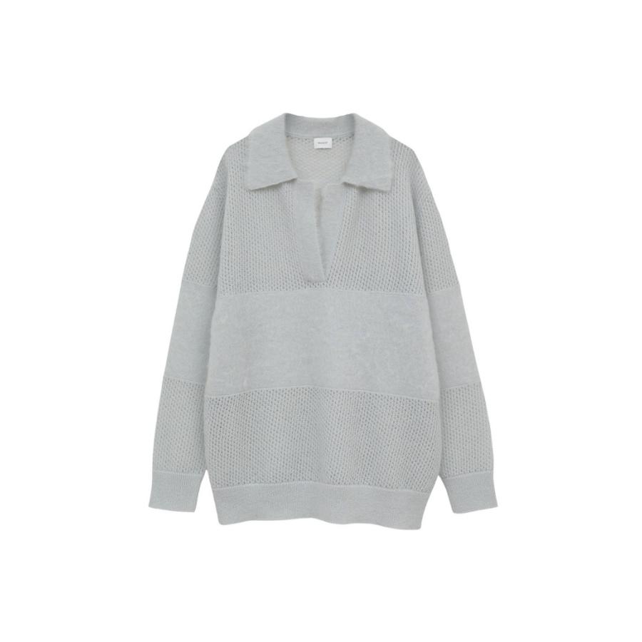 MANOF（マノフ） 正規商品 ニット モヘア ポロ ニットMOHAIR POLO KNIT