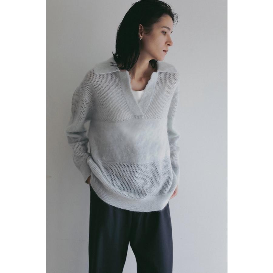 MANOF（マノフ） 正規商品 ニット モヘア ポロ ニットMOHAIR POLO KNIT