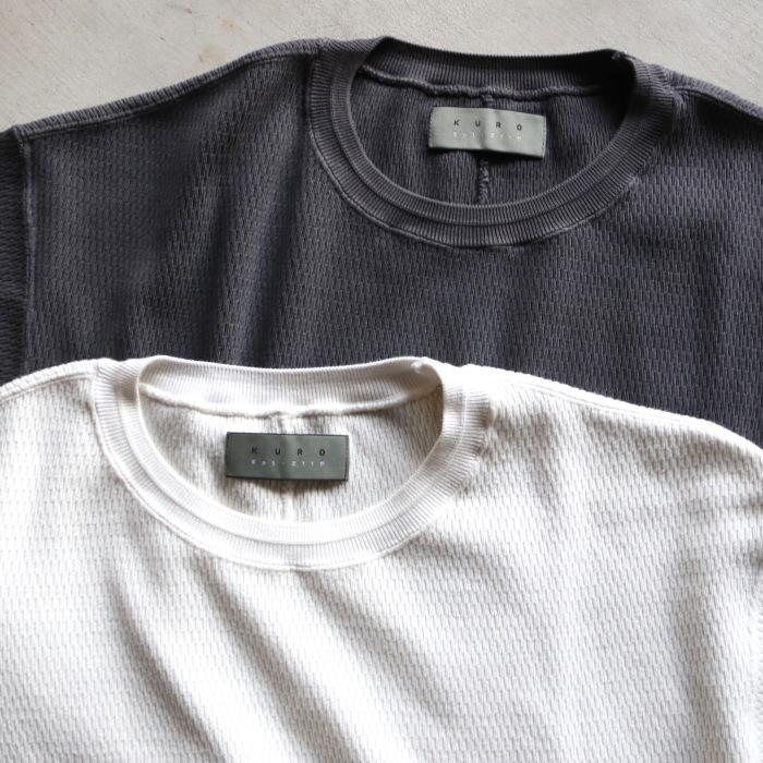 クロ トップス KURO 長袖Tシャツ サーマル ロング スリーブ T