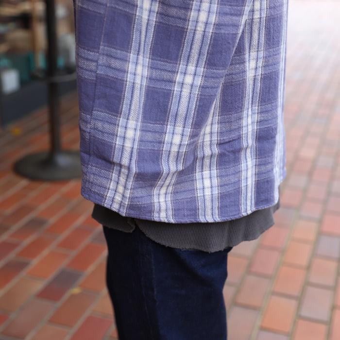 クロ トップス KURO 長袖 シャツ チェック柄 長袖 シャツ 90´ｓ OLD STYLE SHIRT パープル チェック PURPLE CHECK 2023秋冬新作｜charger｜10