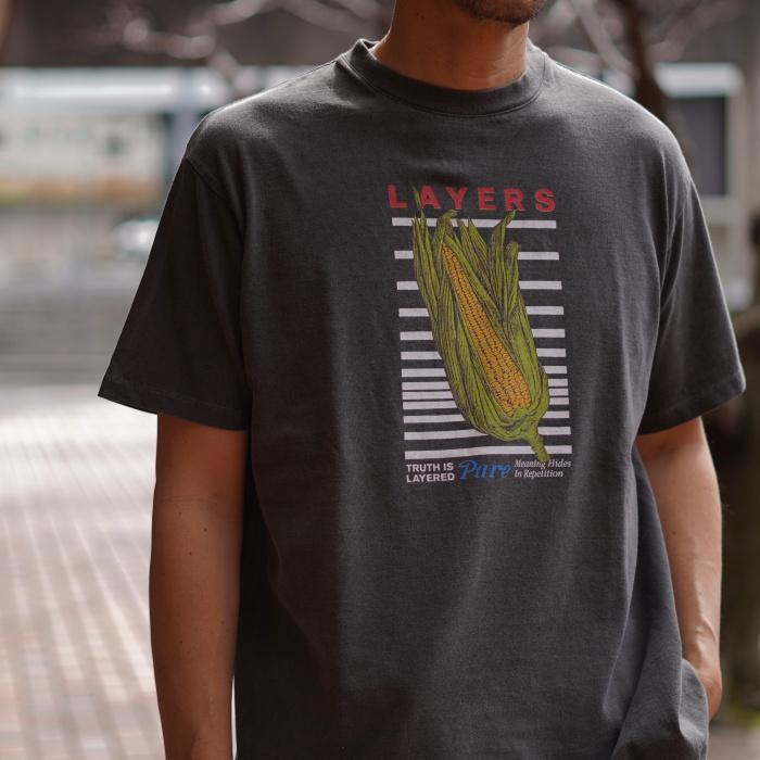 クロ（KURO） Tシャツ トップス ラウンド シェイプ 半袖 Tシャツ 17